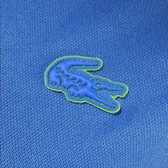 Lacoste Women's Blue Button Down Shirt (rack6) - Picture 3 of 8